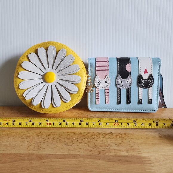 Other - NWT Small Flower Purse with Cat Wallet